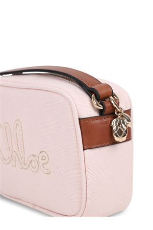 borsa in tela e pelle rosa chiaro CHLOÉ KIDS | C2087646J